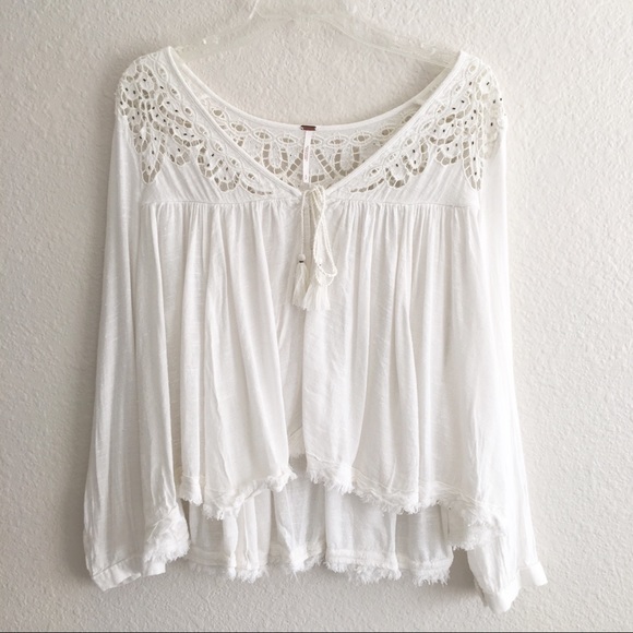flowy lace top